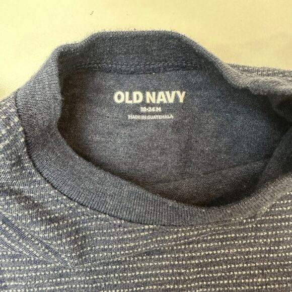 Old Navy Set of 2 Short Sleeve T-Shirt Blue and Brown 18-24M - Picture 3 of 6